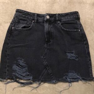 Black denim skirt size 27